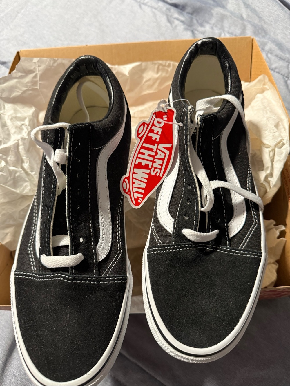 Vans Black & White Old Skool Low Top Sneakers